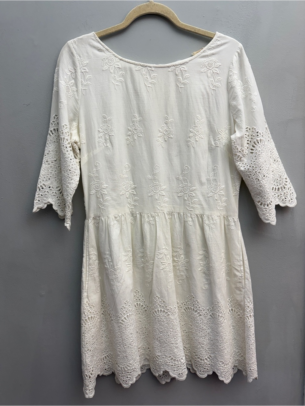 *New* Jack Wills Cotton Embroidered Lace Dress, Size 8